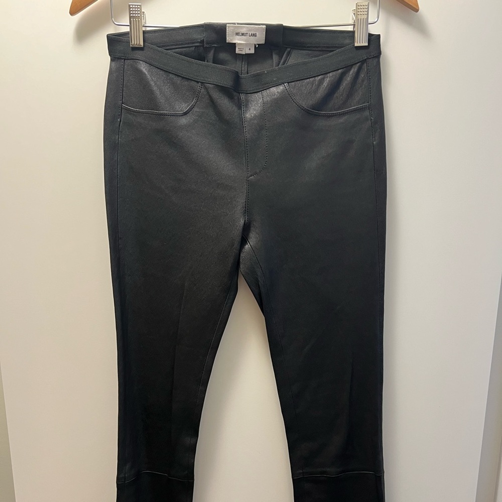 NWOT Helmut Lang Leather Leggings